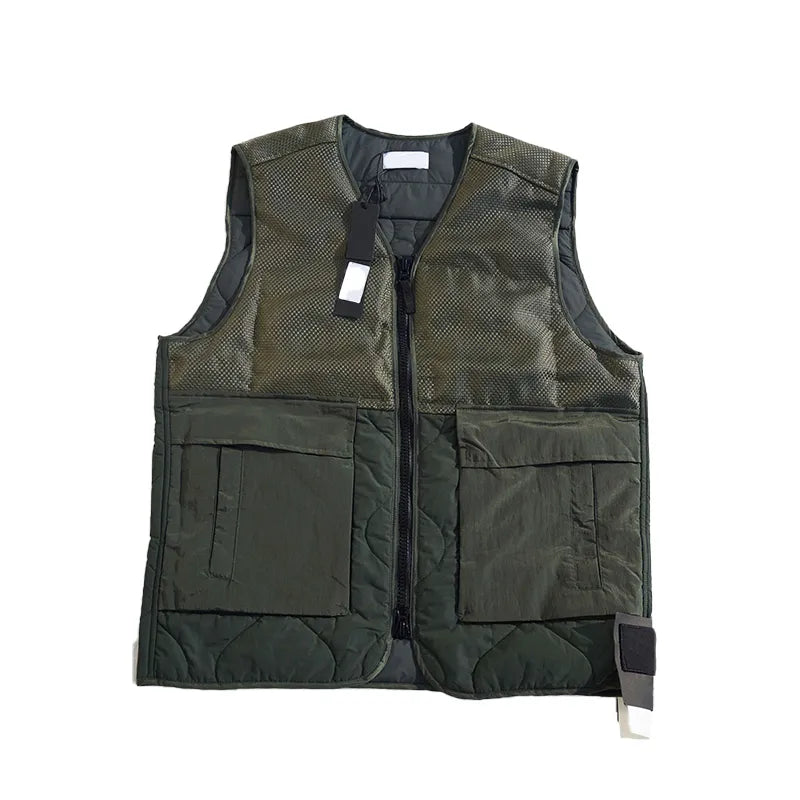 Vests Mens and women's No hat Sleeveless Jacket Cotton-Padded Autumn Winter Casual Coats Male Waistcoat bodywarmer down vest