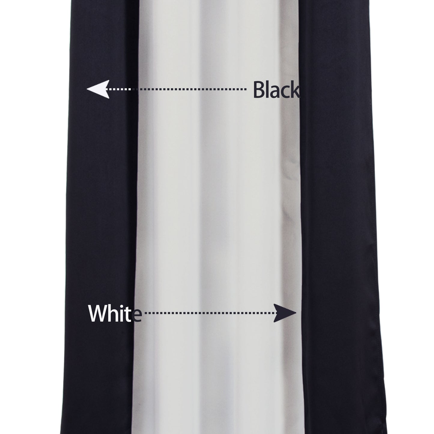 1pc Stylish Double Color Block Blackout Curtains for Living Room and Bedroom - Perfect for Room Decor and Home Decor