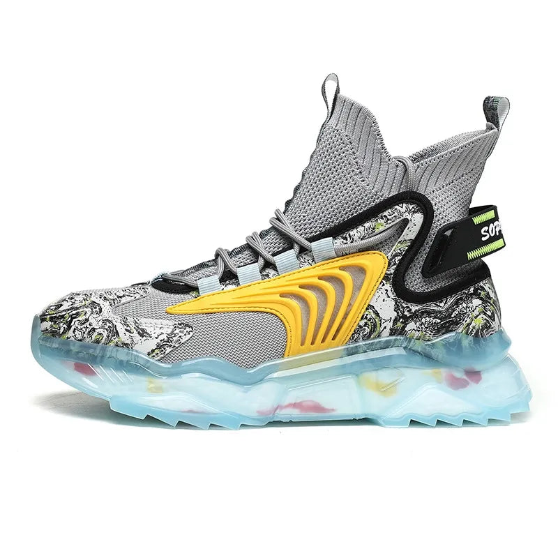 Free shipping men shoes new summer basketball fashion trend versatile shoes running large casual outdoor sports shoes