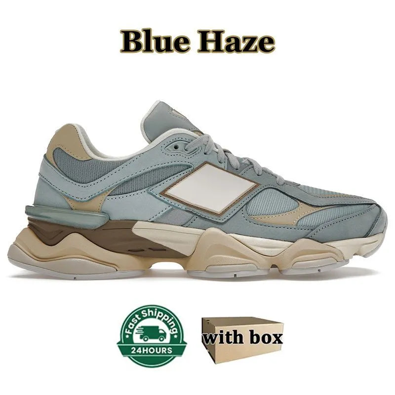 Wood with Sneakers Bricks Box Trainer OG Suede Running Shoes New 9060 Joe Freshgoods Men Women 2002r 1906R Designer Penny Cookie Pink Baby Shower Blue Arctic 960