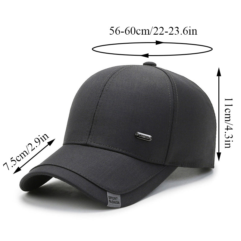 Stylish Men's Cotton Snapback Hat - Winter-Warm, Adjustable & Comfortable Trucker Cap, Perfect for Gifting