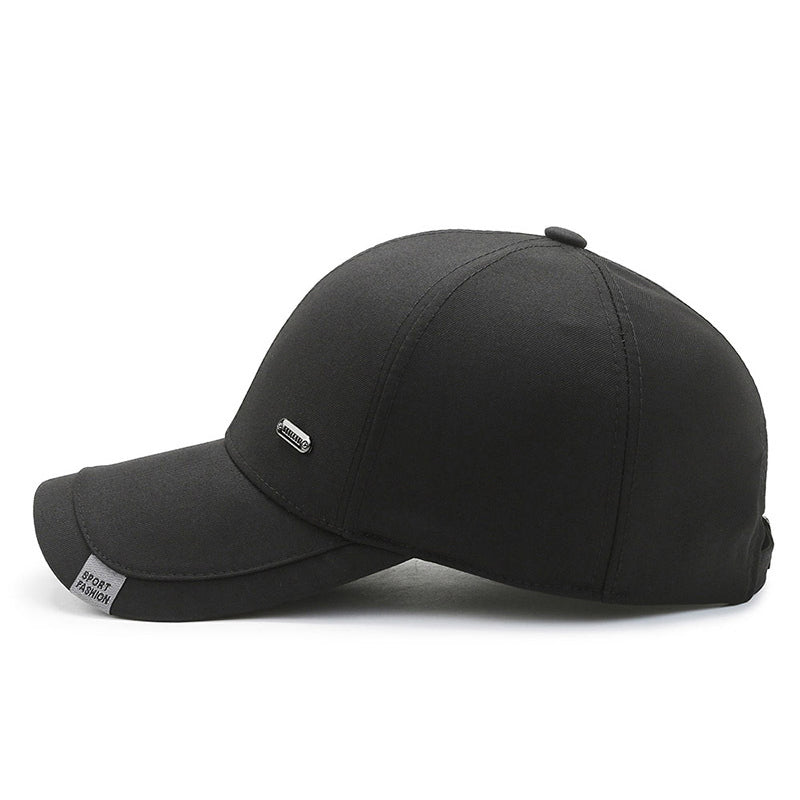 Stylish Men's Cotton Snapback Hat - Winter-Warm, Adjustable & Comfortable Trucker Cap, Perfect for Gifting