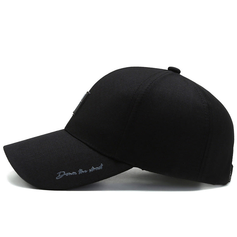 Luxury Black Baseball Cap - Premium Cotton, Adjustable Fit, Unisex Design, Ideal for Golf, Sports, Kpop Fans, and Gift-Giving - Stylish Trucker Hat for Men and Women