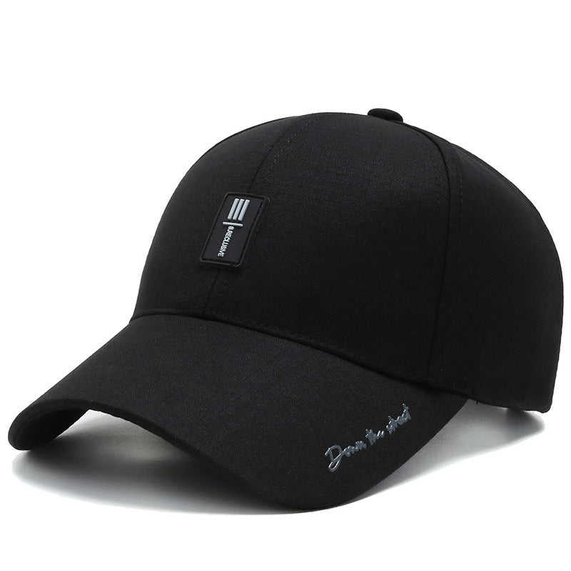 Luxury Black Baseball Cap - Premium Cotton, Adjustable Fit, Unisex Design, Ideal for Golf, Sports, Kpop Fans, and Gift-Giving - Stylish Trucker Hat for Men and Women