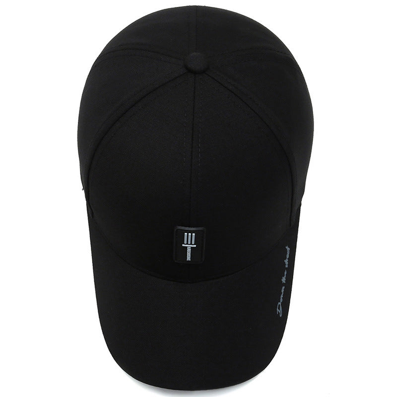 Luxury Black Baseball Cap - Premium Cotton, Adjustable Fit, Unisex Design, Ideal for Golf, Sports, Kpop Fans, and Gift-Giving - Stylish Trucker Hat for Men and Women