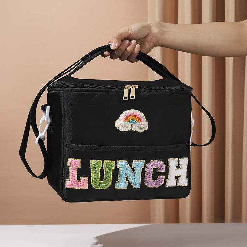 Stylish Insulated Picnic Bag - Lightweight, Zippered Crossbody Design for Easy Carry, Perfect for Camping & Daily Travel