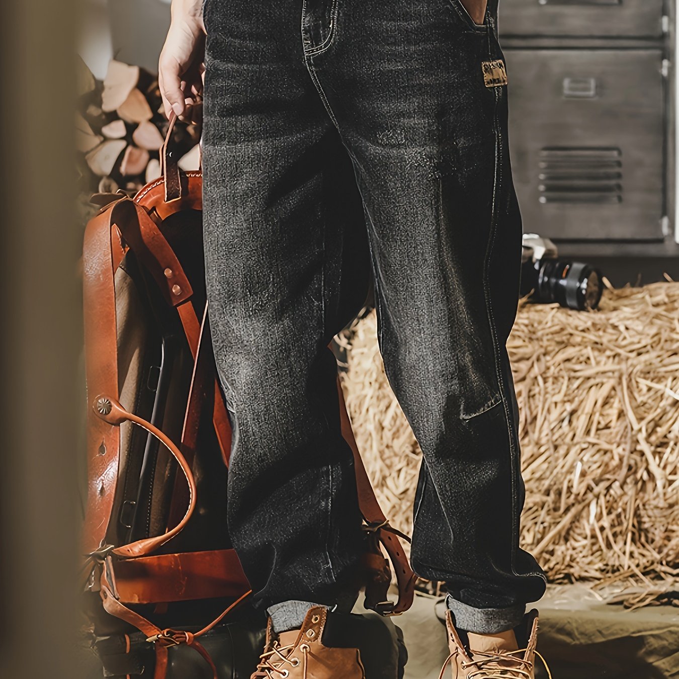 Relaxed Fit Wide Leg Jeans - Men's Comfy Denim Pants with Street Style Fashion - Soft, Breathable, and Stylish Casual Wear for Everyday Comfort