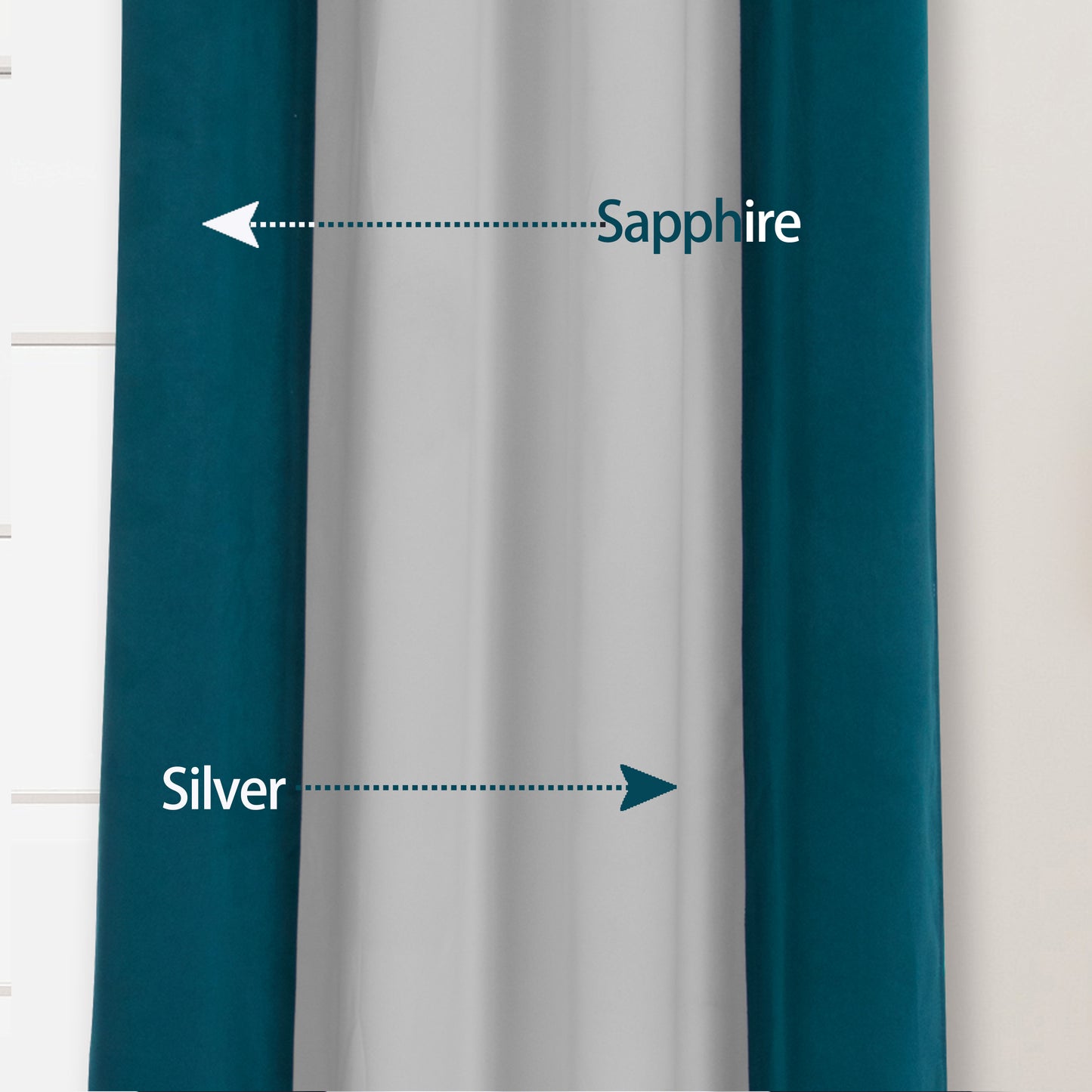 1pc Stylish Double Color Block Blackout Curtains for Living Room and Bedroom - Perfect for Room Decor and Home Decor