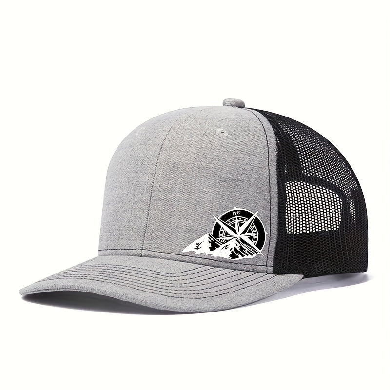 Mens Breathable Mesh Snapback Cap - Ideal for Spring & Summer Sports - Running, Cycling, Outdoor - Durable Trucker Hat for Athletes