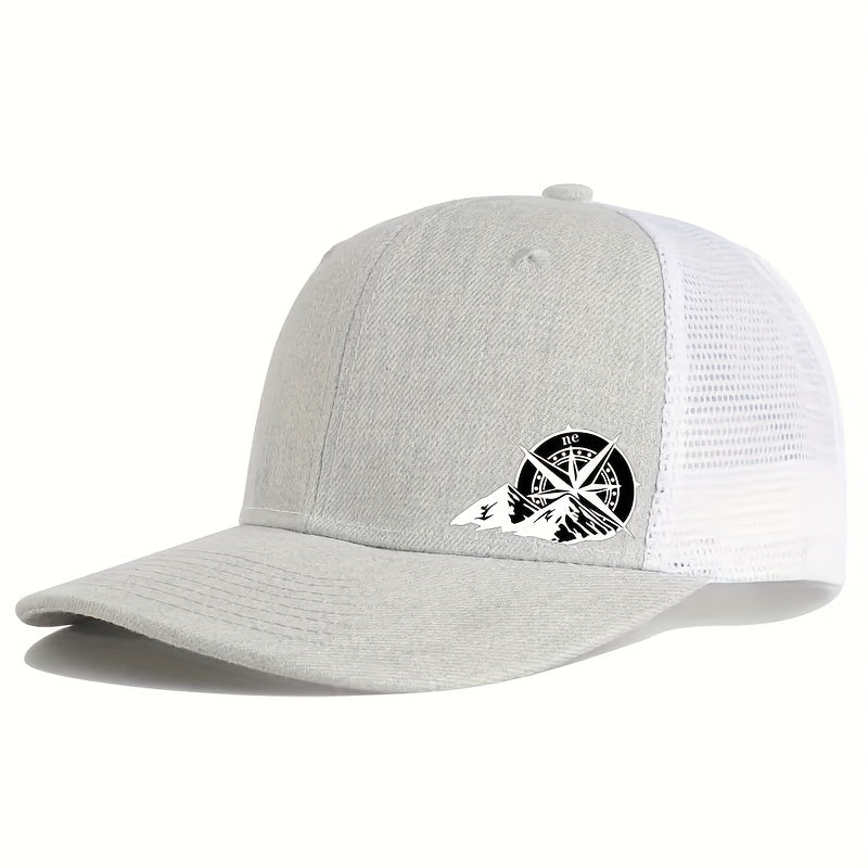 Mens Breathable Mesh Snapback Cap - Ideal for Spring & Summer Sports - Running, Cycling, Outdoor - Durable Trucker Hat for Athletes