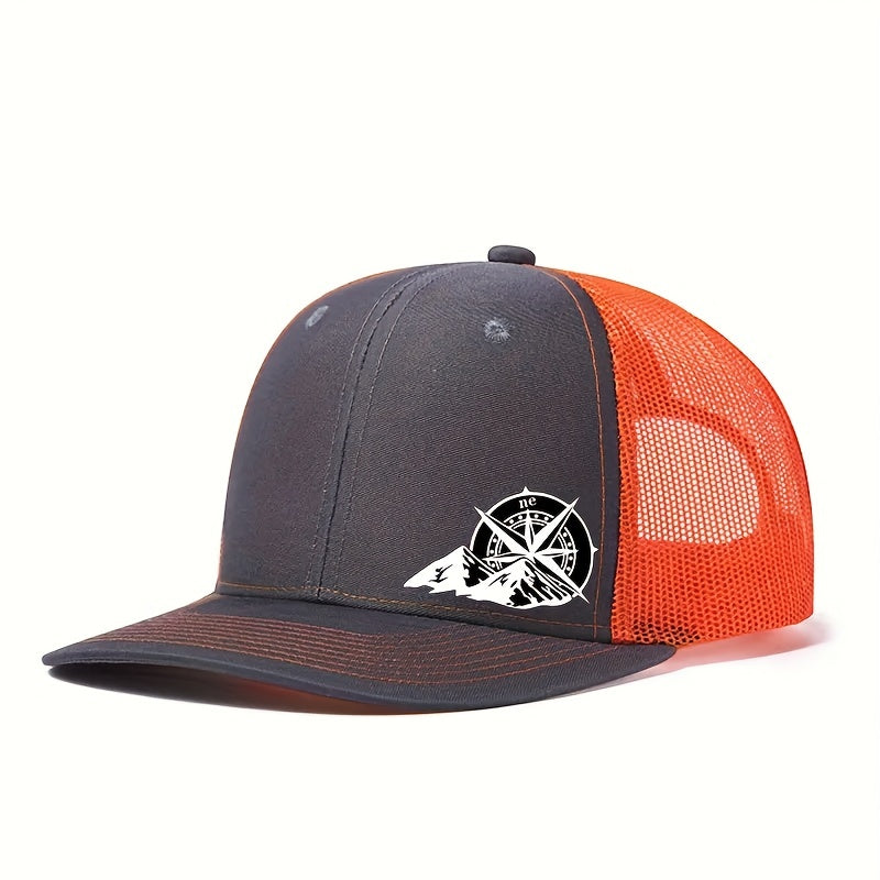 Mens Breathable Mesh Snapback Cap - Ideal for Spring & Summer Sports - Running, Cycling, Outdoor - Durable Trucker Hat for Athletes
