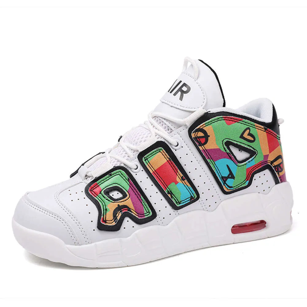 Oversized Men's Women's Couple's High Top Casual Shoes, AIR Air Cushion Shock Absorption Sports Basketball Shoes