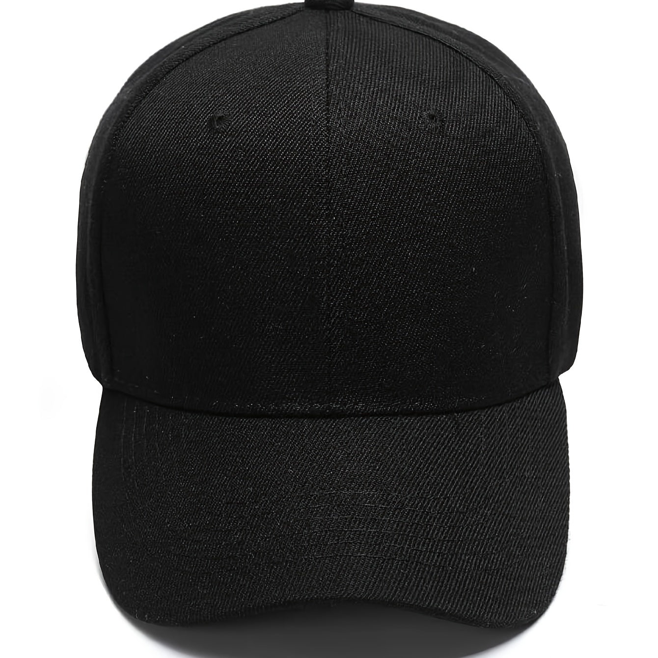 Mens Classic Black Baseball Cap - Minimalist Design with Sunshade Protection - Ideal for Sports, Outdoors, and Gifting