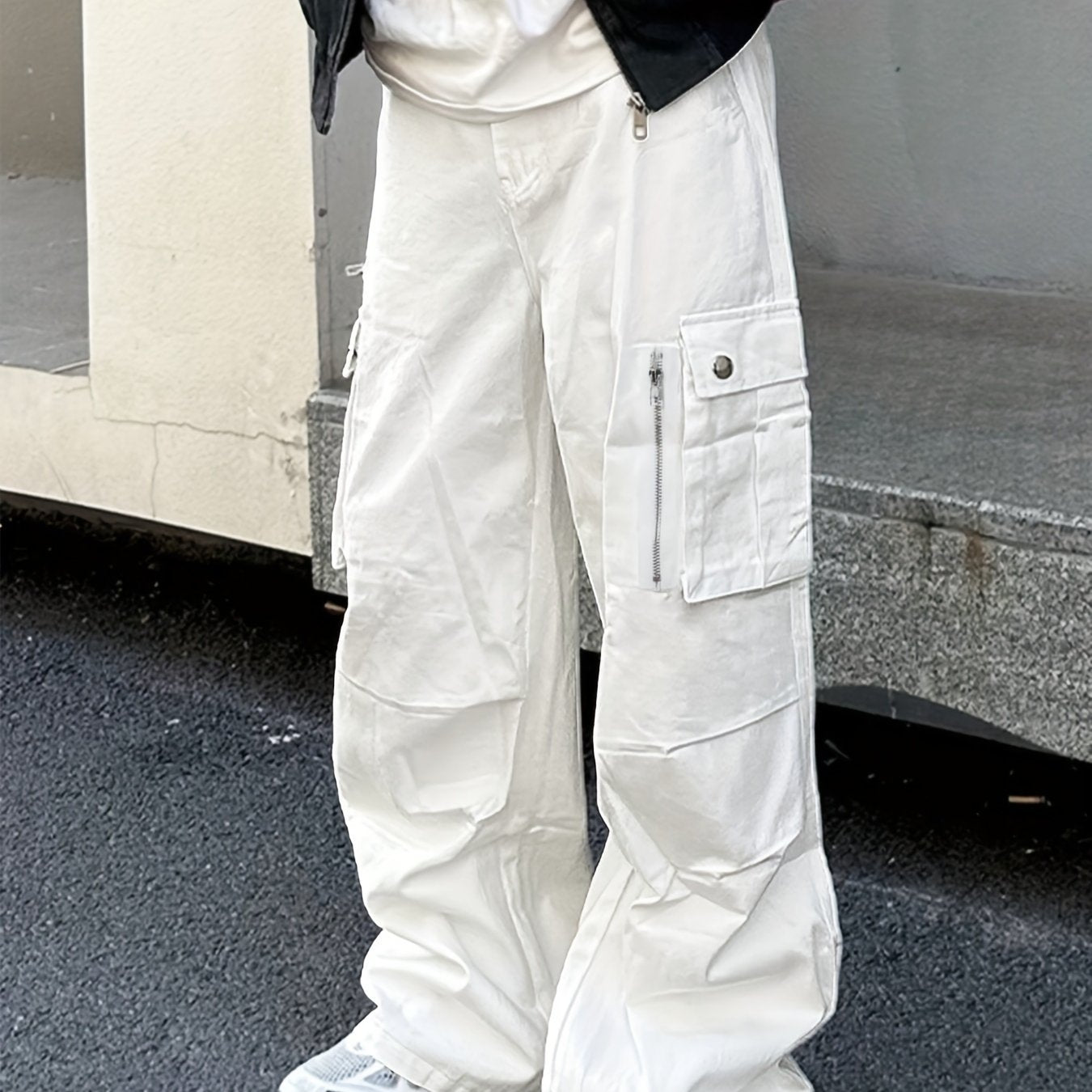Men's Comfort Fit Classic Cargo Pants - Multi-Pocket, Loose Drawstring, Breathable, Water-Resistant, Skateboarding, Street, Outdoor Camping, Travel, Hiking, and Everyday Wear