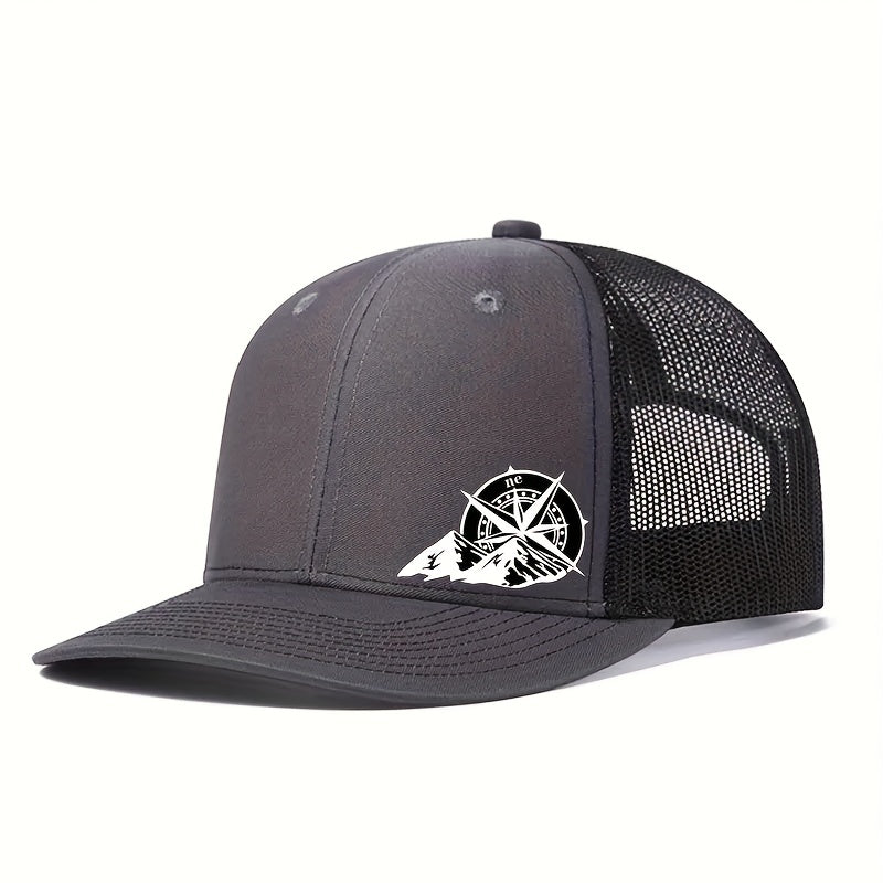 Mens Breathable Mesh Snapback Cap - Ideal for Spring & Summer Sports - Running, Cycling, Outdoor - Durable Trucker Hat for Athletes