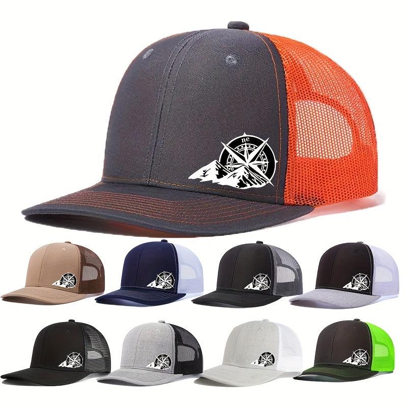 Mens Breathable Mesh Snapback Cap - Ideal for Spring & Summer Sports - Running, Cycling, Outdoor - Durable Trucker Hat for Athletes