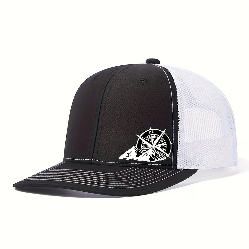 Mens Breathable Mesh Snapback Cap - Ideal for Spring & Summer Sports - Running, Cycling, Outdoor - Durable Trucker Hat for Athletes