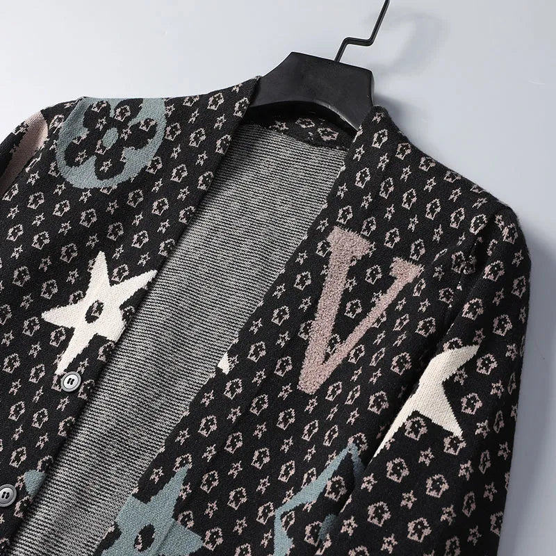Men's Sweaters New Fall Winter Brand Fashion Knit Cashmere Cardigan Sweater Korean Style Mens Trendy Cardigans Jacket Men Clothes