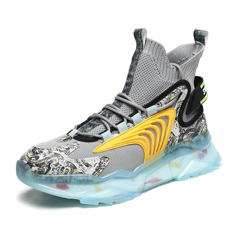Free shipping men shoes new summer basketball fashion trend versatile shoes running large casual outdoor sports shoes