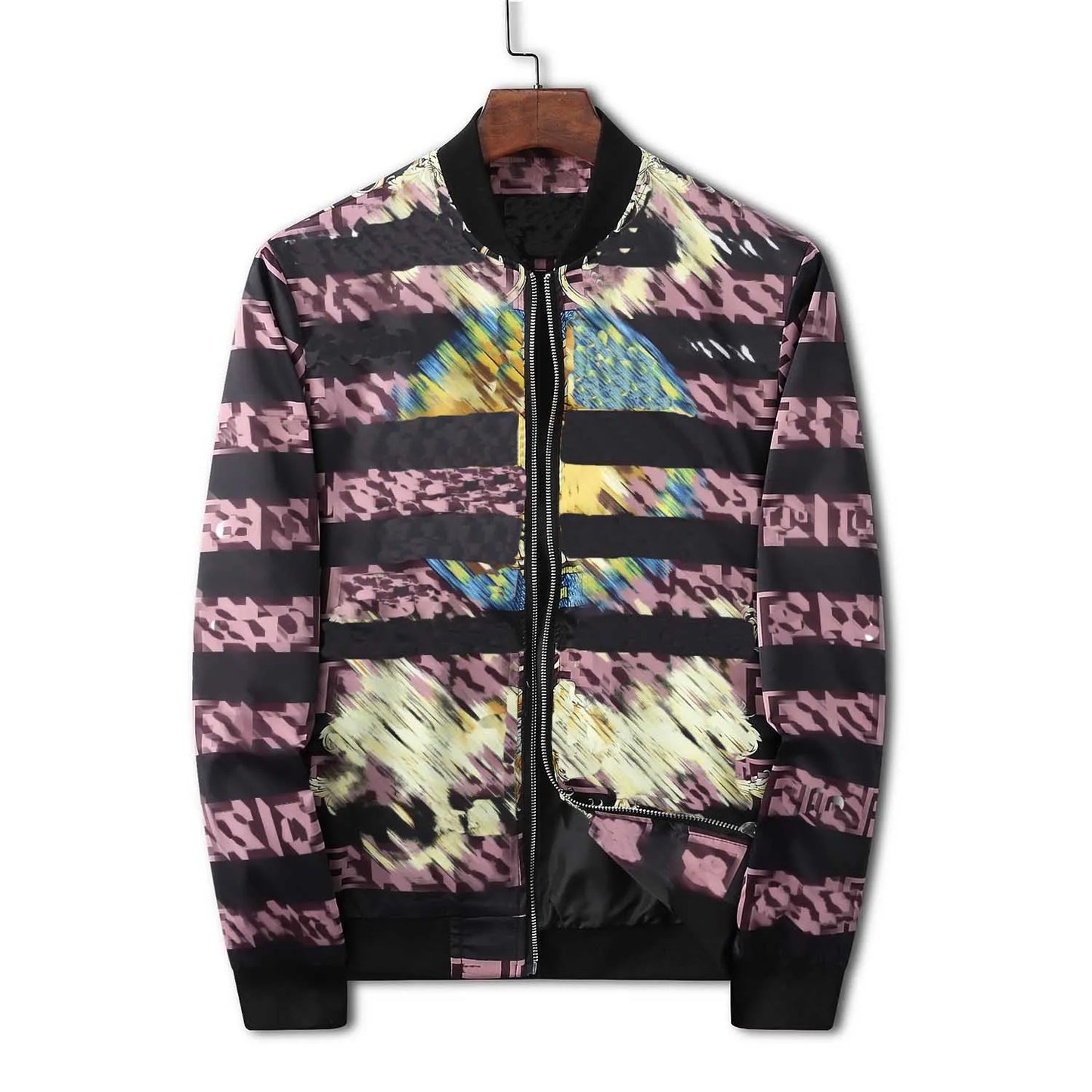 Fashion Autumn Men Casual Jacket Camouflage Print Windbreaker Jacket Men Long Sleeve Coat Plus Size Hoodie Thin Coat
