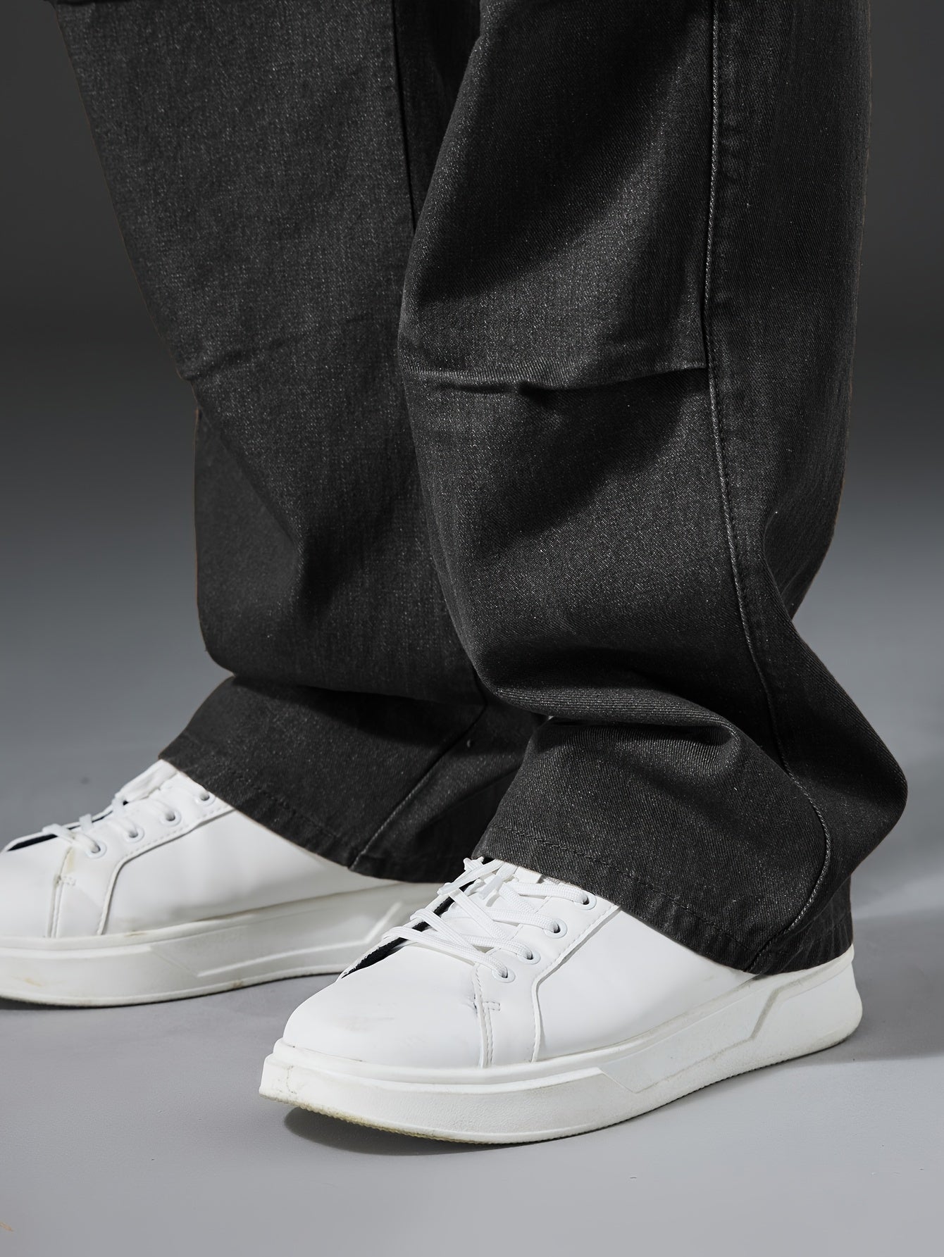Relaxed Fit Mens Cargo Pants - Multi-Pocket, Washed, Non-Stretch Denim with Comfortable Causal Style for Outdoor Activities All-Year-Round