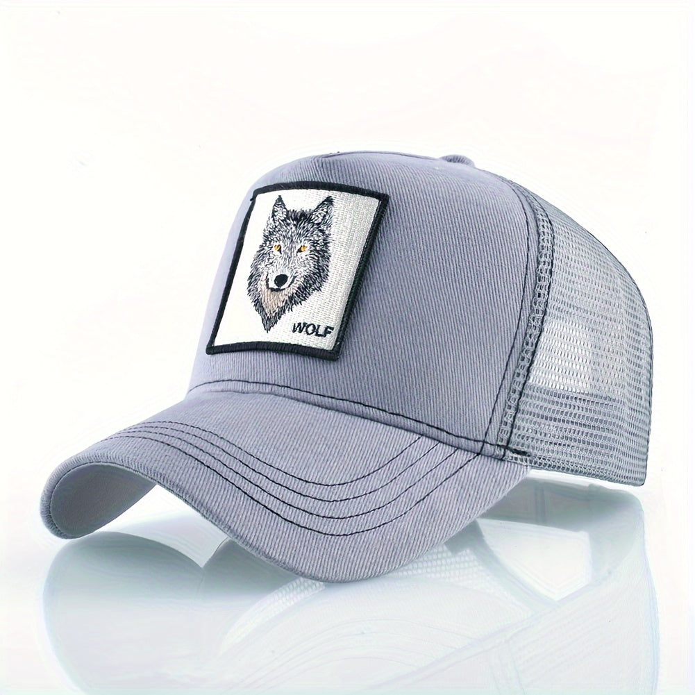 Men's Summer Breathable Sports Peaked Cap Outdoor Casual Embroidery Animal Baseball Cap Hip-hop Sun Hat For Men And Women