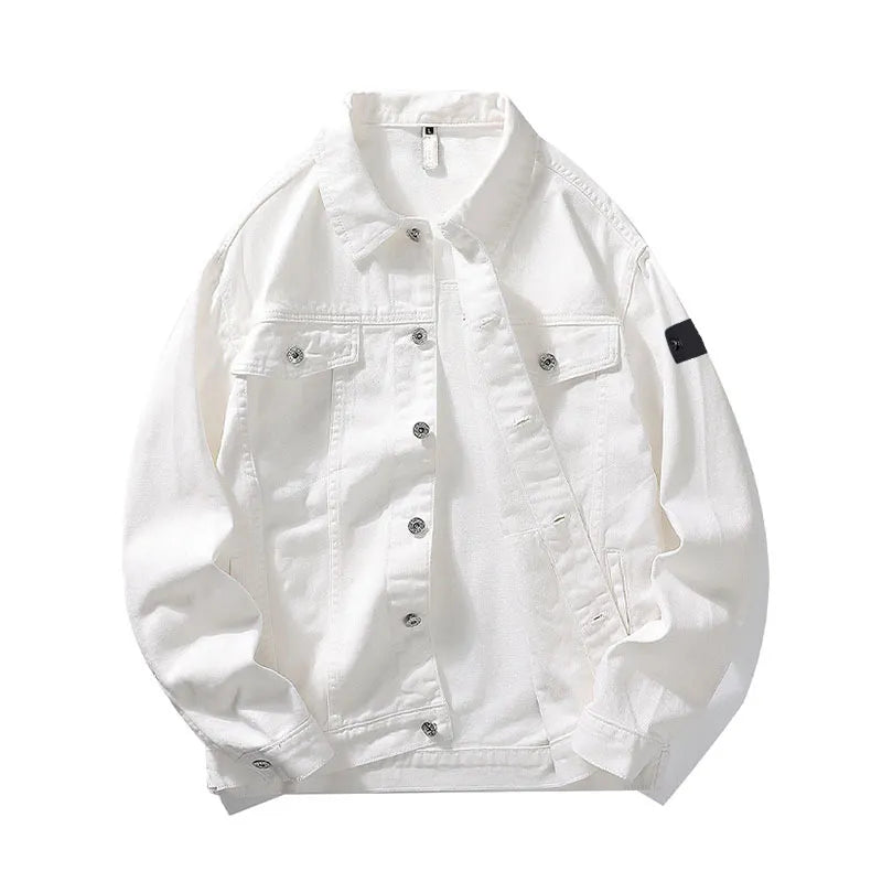 Casual stand collar jacket fashion men's spring and autumn winter new three-layer fleece thickened jacket men's coat fashion brand trench coat Asian size
