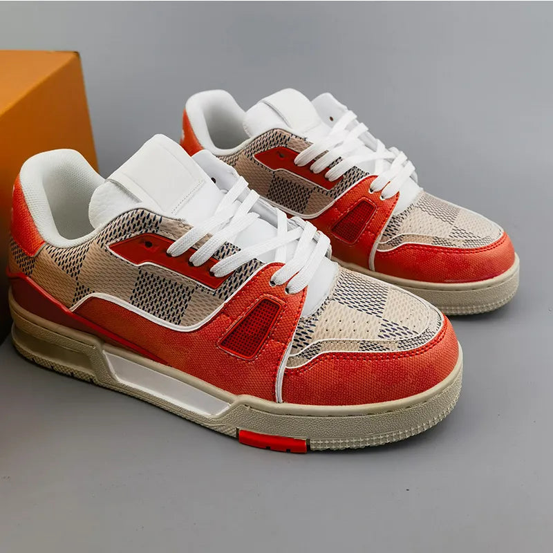 Designer Trainer Sneakers Mens Womens Shoe Casual Shoes Fashion Low Top Shoe Platform Leather Rubber Sloe Outdoor Shoes 36-45