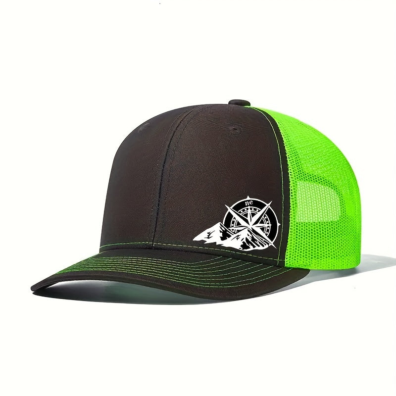 Mens Breathable Mesh Snapback Cap - Ideal for Spring & Summer Sports - Running, Cycling, Outdoor - Durable Trucker Hat for Athletes