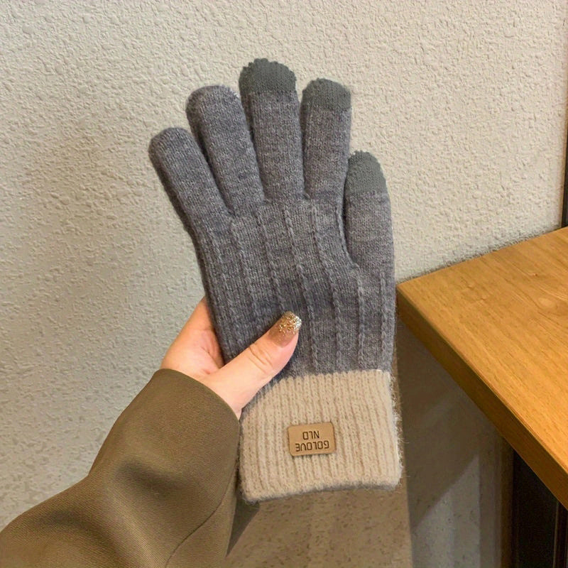 Winter Sports Gloves - Fingers-Free Touch Screen Control, Warm and Durable Construction, Moisture-Wicking Fabric for Dry Hands, Grippy Palm for Secure Grip, One-Size-Fits-Most Design - Ideal for Cold Weather Driving, Cycling, Mountain Biking, Skiing, Snow