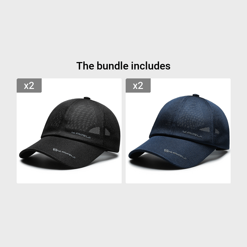 Men's Premium Solid Color Mesh Baseball Cap - Breathable, Lightweight, Adjustable, One-Size-Fits-Most, Casual, Sporty, Summer Essential for Outdoor Activities