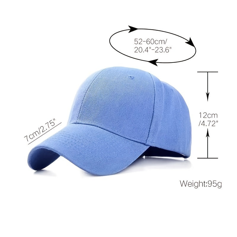 Mens Classic Black Baseball Cap - Minimalist Design with Sunshade Protection - Ideal for Sports, Outdoors, and Gifting