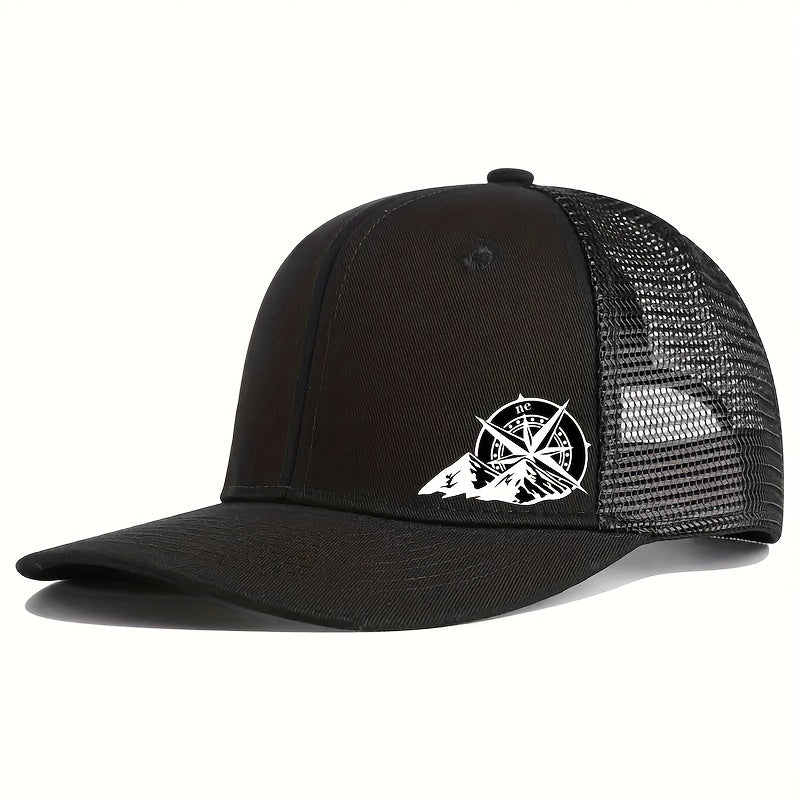 Mens Breathable Mesh Snapback Cap - Ideal for Spring & Summer Sports - Running, Cycling, Outdoor - Durable Trucker Hat for Athletes