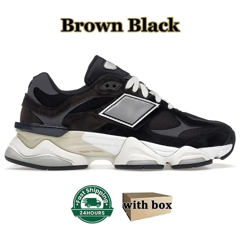 Wood with Sneakers Bricks Box Trainer OG Suede Running Shoes New 9060 Joe Freshgoods Men Women 2002r 1906R Designer Penny Cookie Pink Baby Shower Blue Arctic 960