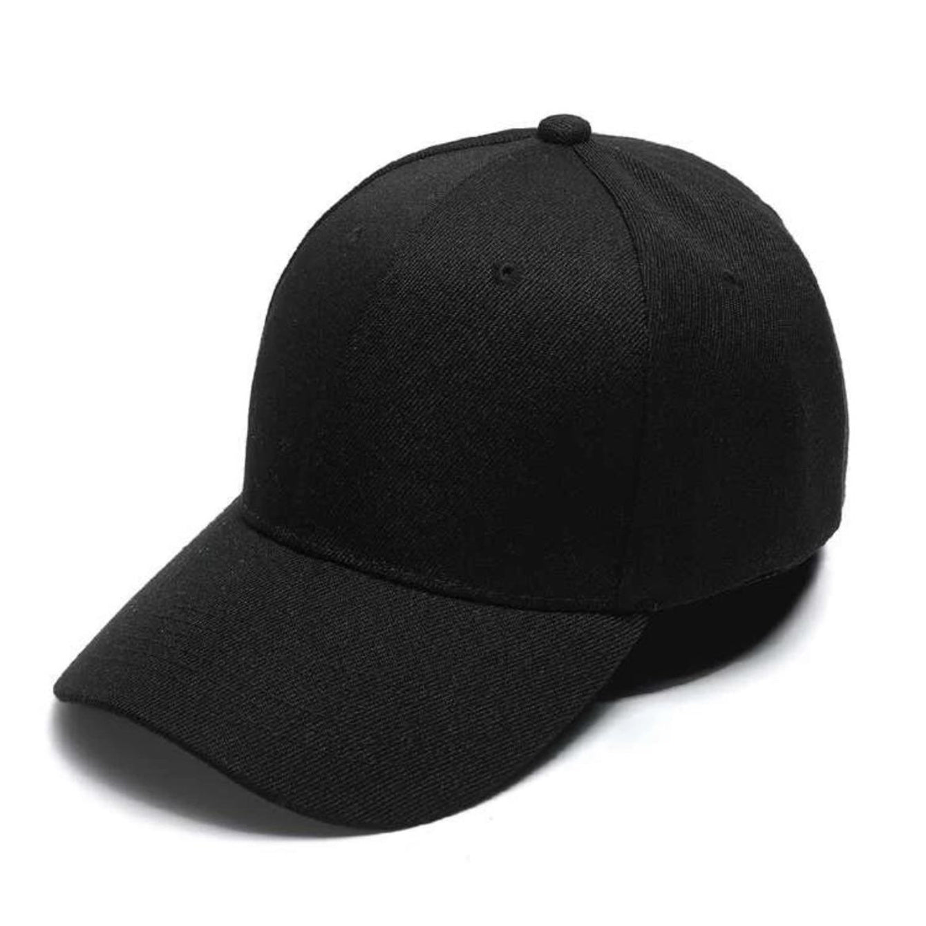 Mens Classic Black Baseball Cap - Minimalist Design with Sunshade Protection - Ideal for Sports, Outdoors, and Gifting