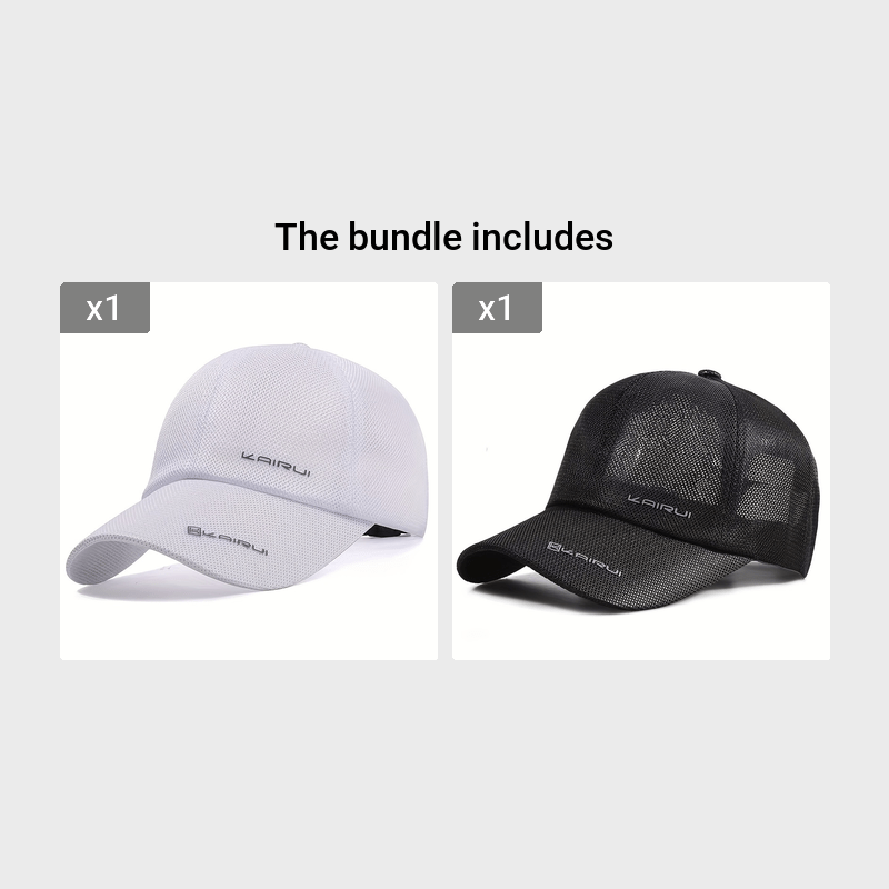 Men's Premium Solid Color Mesh Baseball Cap - Breathable, Lightweight, Adjustable, One-Size-Fits-Most, Casual, Sporty, Summer Essential for Outdoor Activities