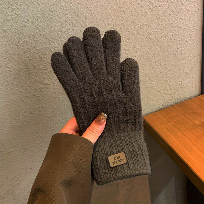 Winter Sports Gloves - Fingers-Free Touch Screen Control, Warm and Durable Construction, Moisture-Wicking Fabric for Dry Hands, Grippy Palm for Secure Grip, One-Size-Fits-Most Design - Ideal for Cold Weather Driving, Cycling, Mountain Biking, Skiing, Snow