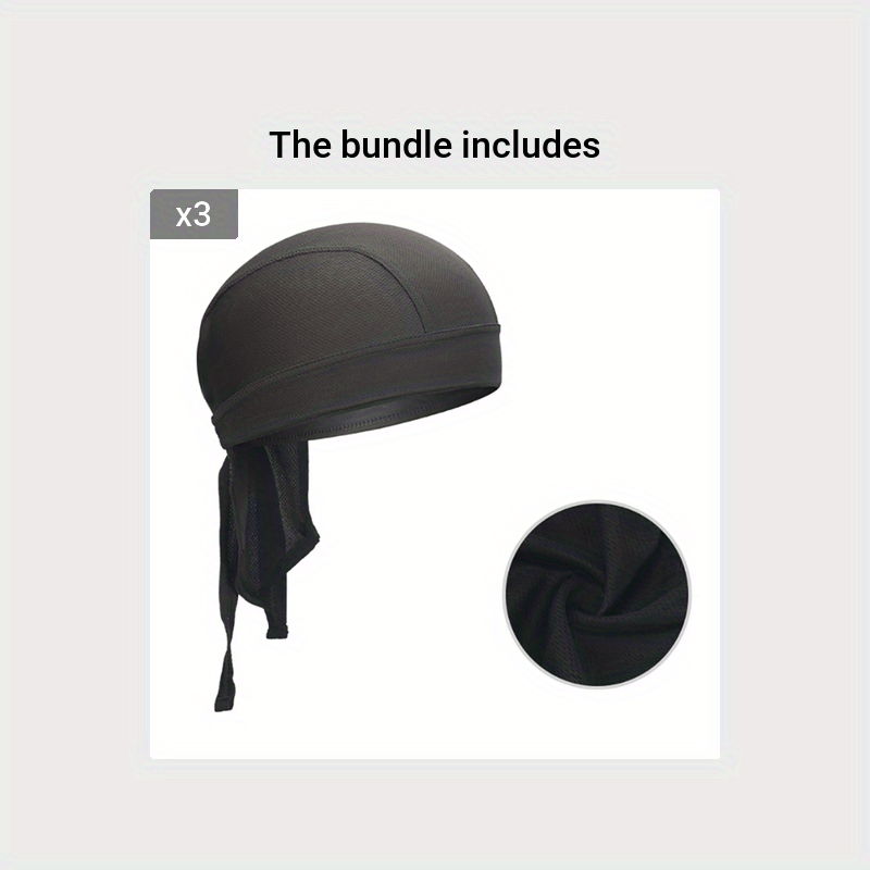 Breathable & Durable Mesh Pirate Bandana Hat - Lightweight, Stylish Vintage Hijab for Cycling, Sports & Hip Hop Fashion