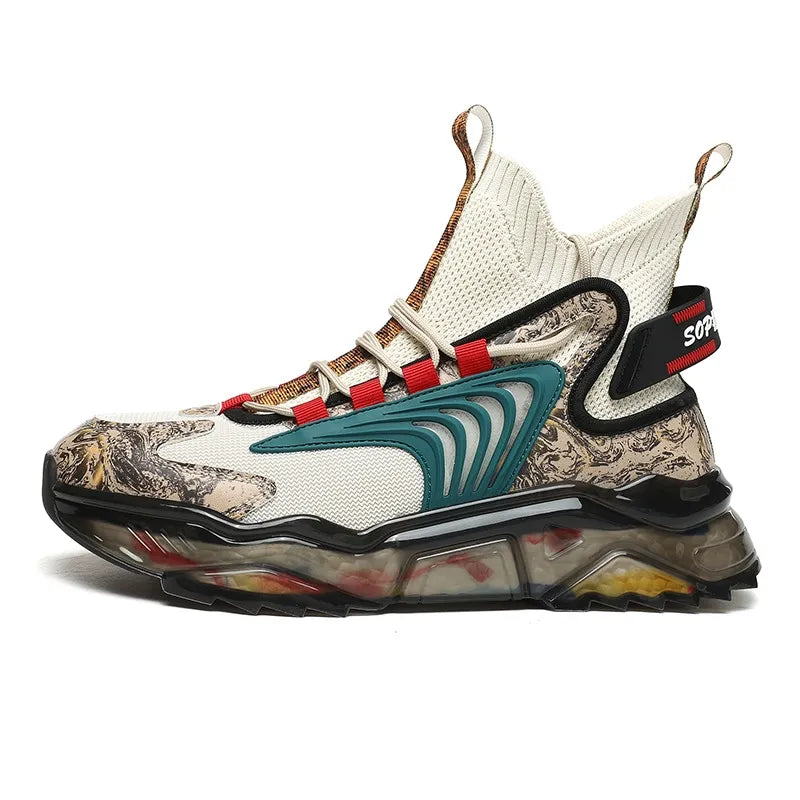 Free shipping men shoes new summer basketball fashion trend versatile shoes running large casual outdoor sports shoes