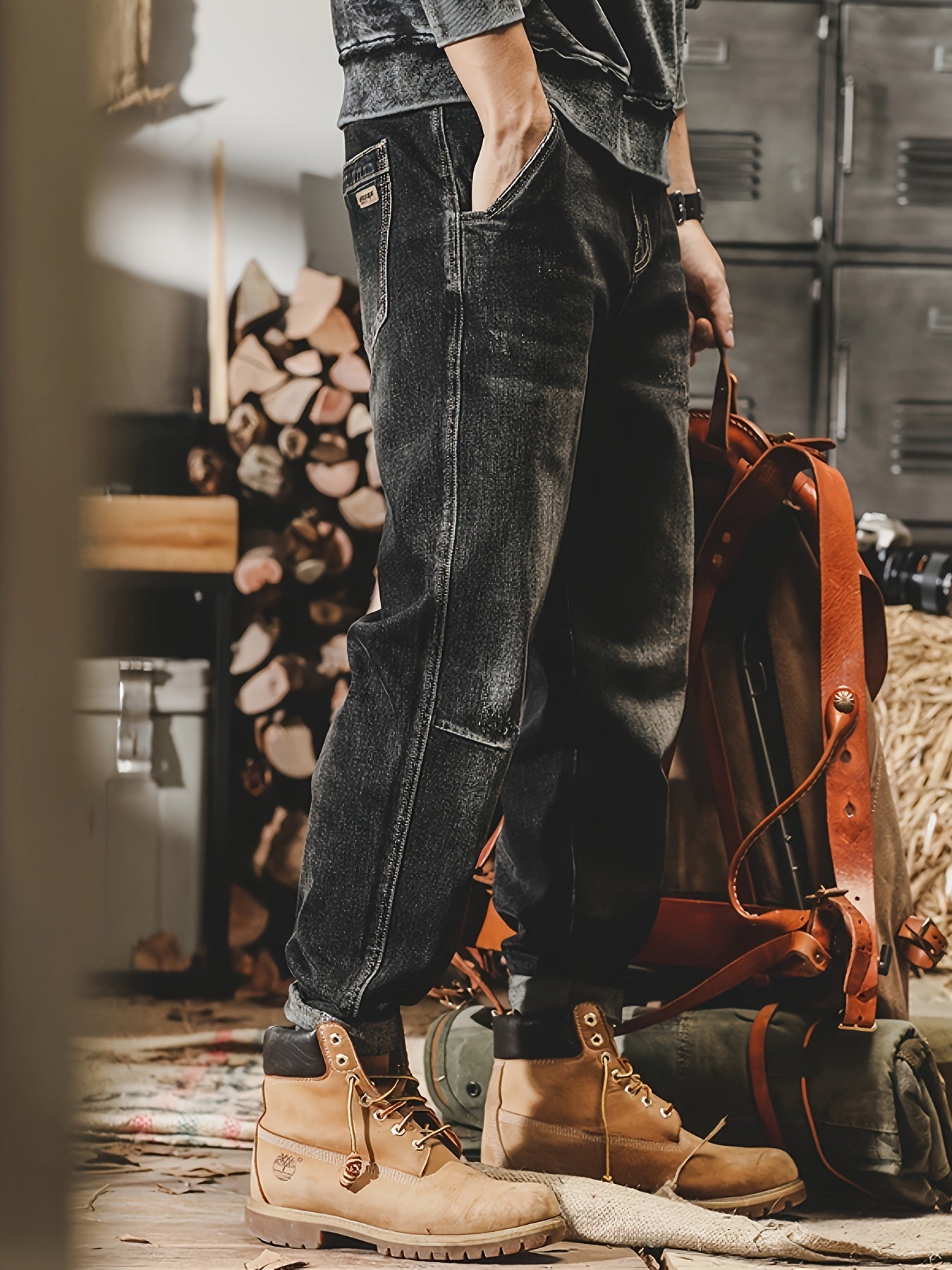 Relaxed Fit Wide Leg Jeans - Men's Comfy Denim Pants with Street Style Fashion - Soft, Breathable, and Stylish Casual Wear for Everyday Comfort