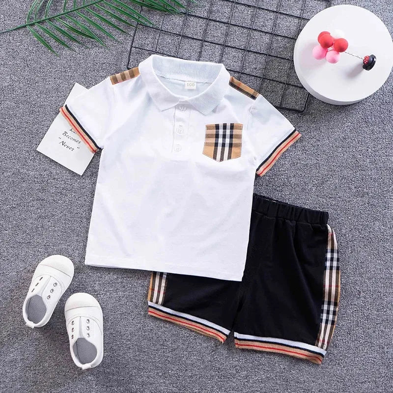 Baby Clothes Set T-Shirt Shorts Toddler Casual Clothing Kids Tracksuit Children Boys Cartoon 2Pcs/set