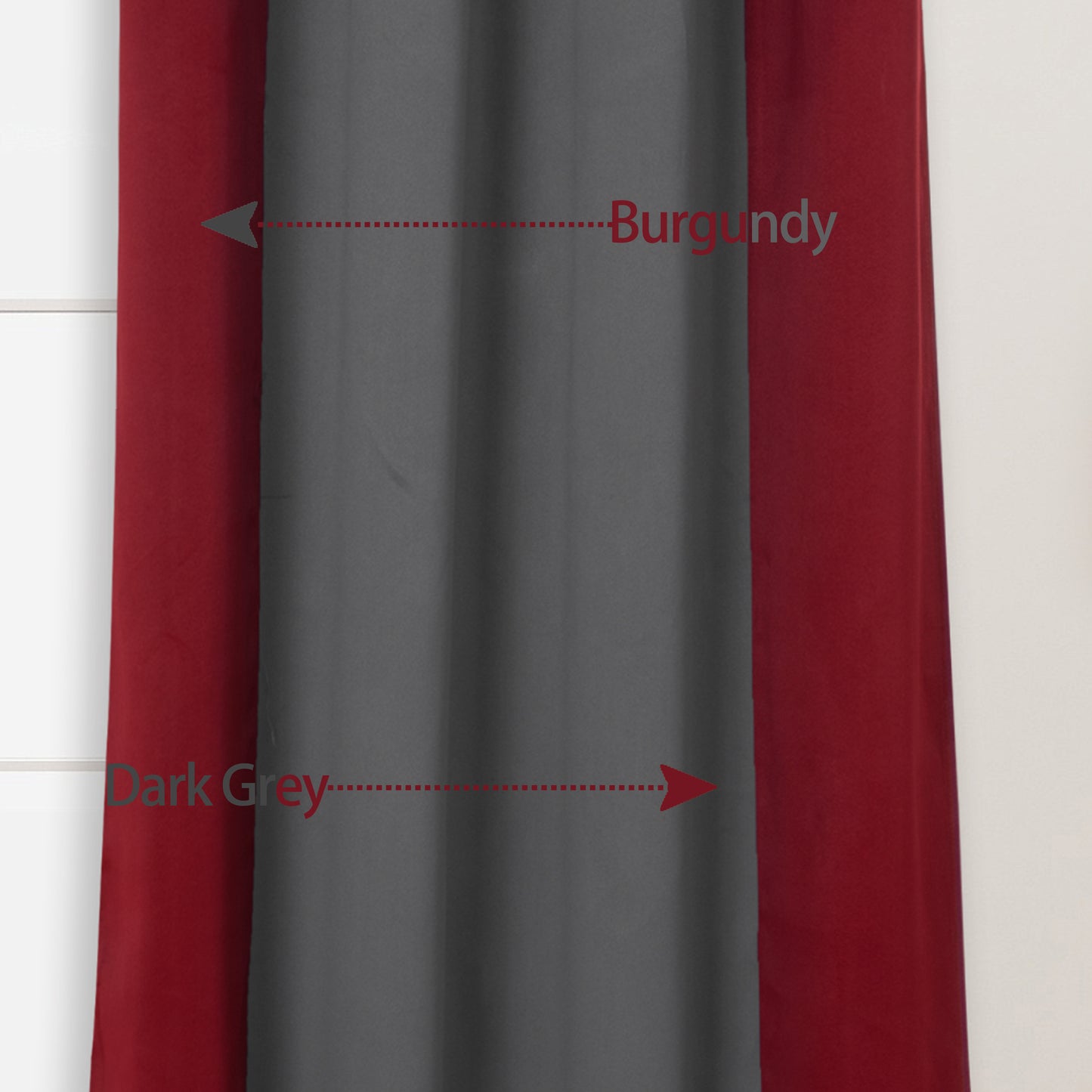 1pc Stylish Double Color Block Blackout Curtains for Living Room and Bedroom - Perfect for Room Decor and Home Decor