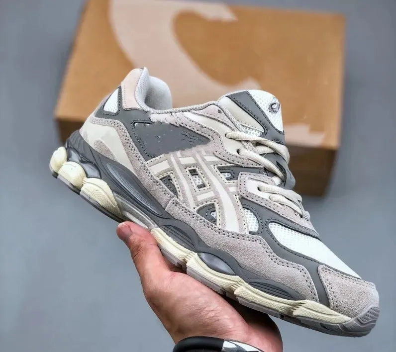 Sneakers Gel Top Marathon Running Shoes Designer Oatmeal Concrete Navy Steel Obsidian Grey Cream White Black Ivy Outdoor Trail Sneakers Size TN Shoes