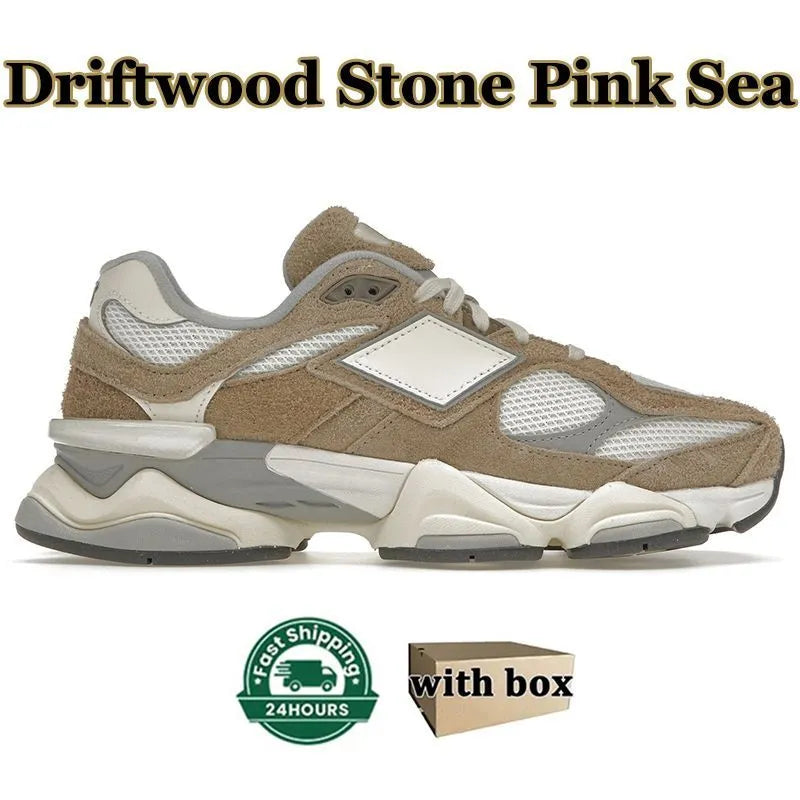 Wood with Sneakers Bricks Box Trainer OG Suede Running Shoes New 9060 Joe Freshgoods Men Women 2002r 1906R Designer Penny Cookie Pink Baby Shower Blue Arctic 960