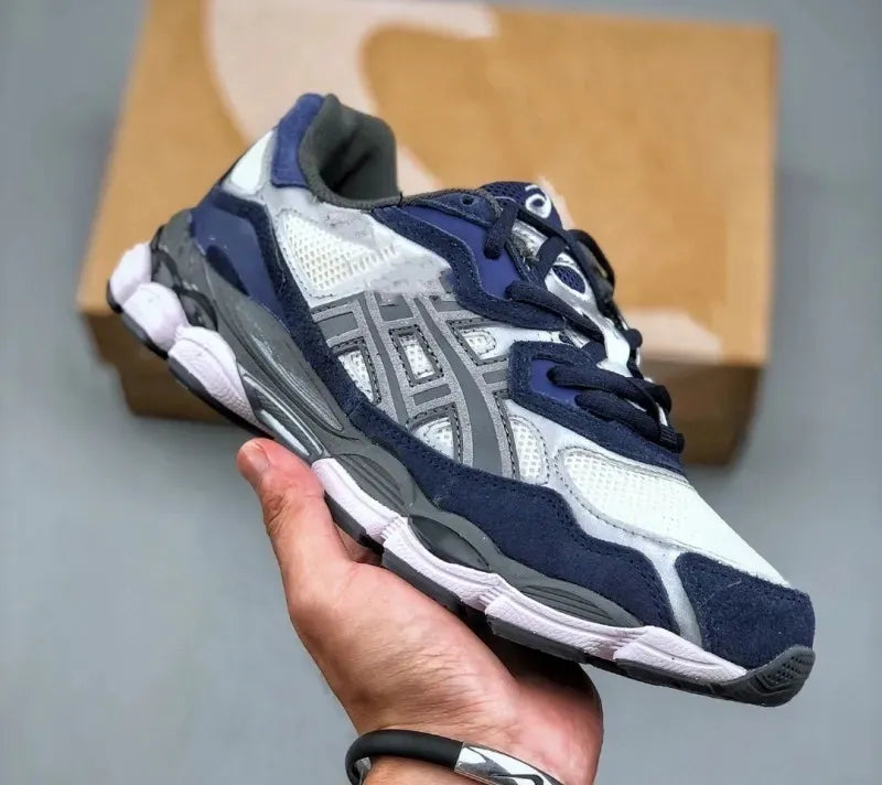 Sneakers Gel Top Marathon Running Shoes Designer Oatmeal Concrete Navy Steel Obsidian Grey Cream White Black Ivy Outdoor Trail Sneakers Size TN Shoes