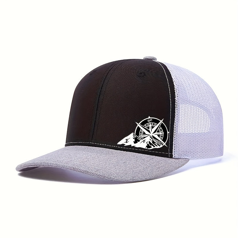 Mens Breathable Mesh Snapback Cap - Ideal for Spring & Summer Sports - Running, Cycling, Outdoor - Durable Trucker Hat for Athletes