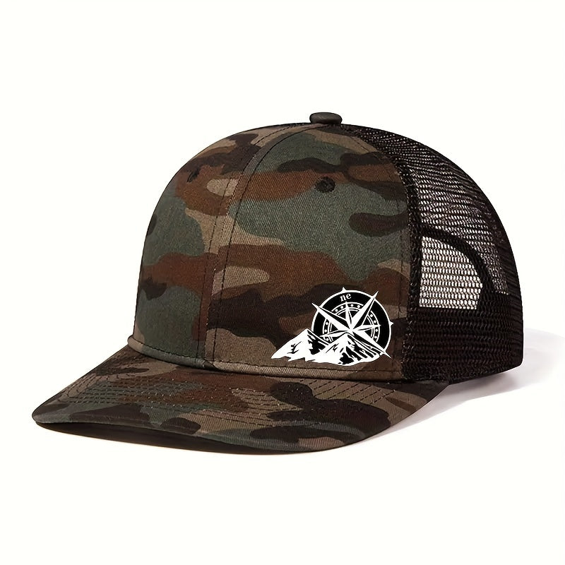 Mens Breathable Mesh Snapback Cap - Ideal for Spring & Summer Sports - Running, Cycling, Outdoor - Durable Trucker Hat for Athletes