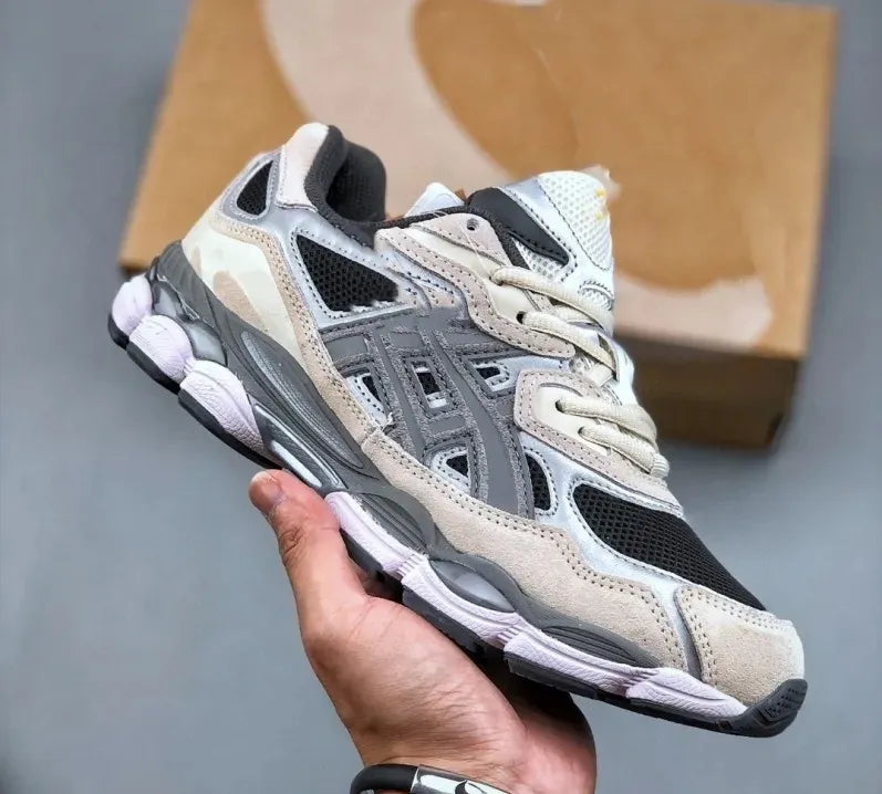 Sneakers Gel Top Marathon Running Shoes Designer Oatmeal Concrete Navy Steel Obsidian Grey Cream White Black Ivy Outdoor Trail Sneakers Size TN Shoes