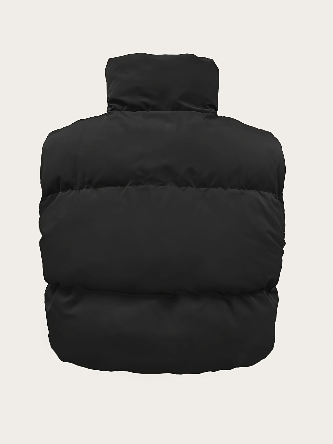 Stylish High Neck Sleeveless Vest Coat - Zip-Up, Casual, Solid Color, Women's Outerwear - Perfect for Daily Wear, Travel, and Outdoor Activities