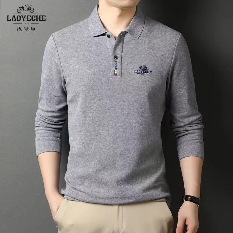 Men's Short-Sleeved Polo Shirt Summer T-shirt Business Casual Classic Men's High-Grade Temperament Lapel Men